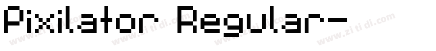 Pixilator Regular字体转换